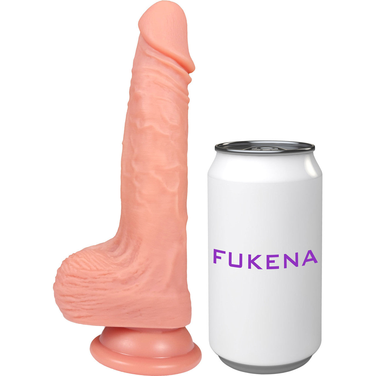 The Dreamer 6 Inch Silicone Realistic Dildo With Balls & Suction Cup Base By Fukena - Vanilla