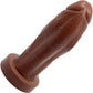 BIG Daddy Duke Large 7.75" Platinum Silicone Realistic Dildo By Dee's Big Daddies - Chocolate