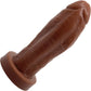 BIG Daddy Duke XL 8.75" Platinum Silicone Realistic Dildo By Dee's Big Daddies - Chocolate