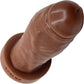 BIG Daddy Duke XL 8.75" Platinum Silicone Realistic Dildo By Dee's Big Daddies - Chocolate