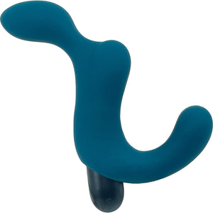 Fun Factory Duke Waterproof Rechargeable Silicone Prostate Vibrator - Deep Sea Blue