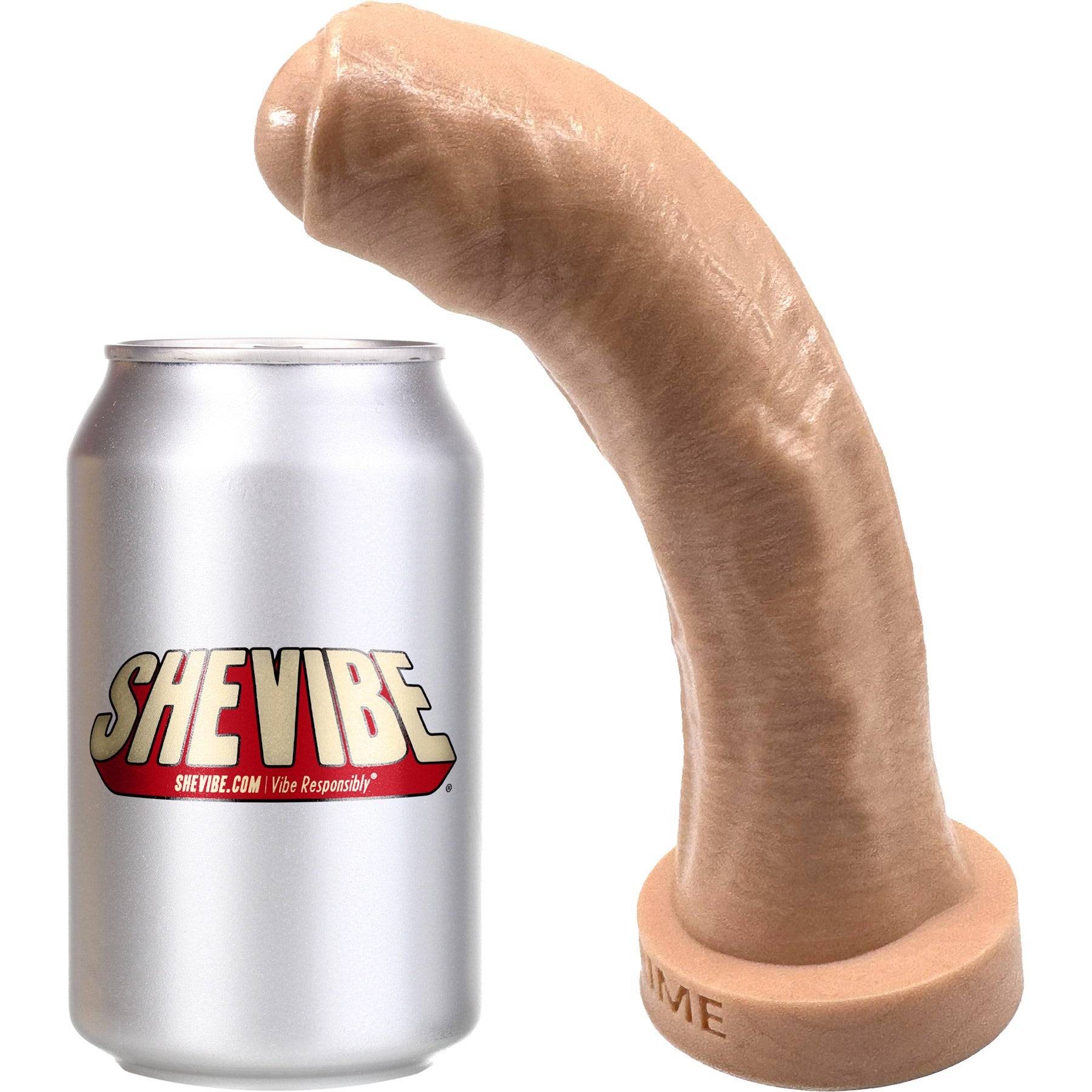 The Dulce Uncut Realistic Large 7.5" Silicone G-Spot Dildo By Uberrime