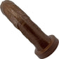 The Dulce Uncut Realistic Silicone G-Spot Dildo By Uberrime - Chocolate