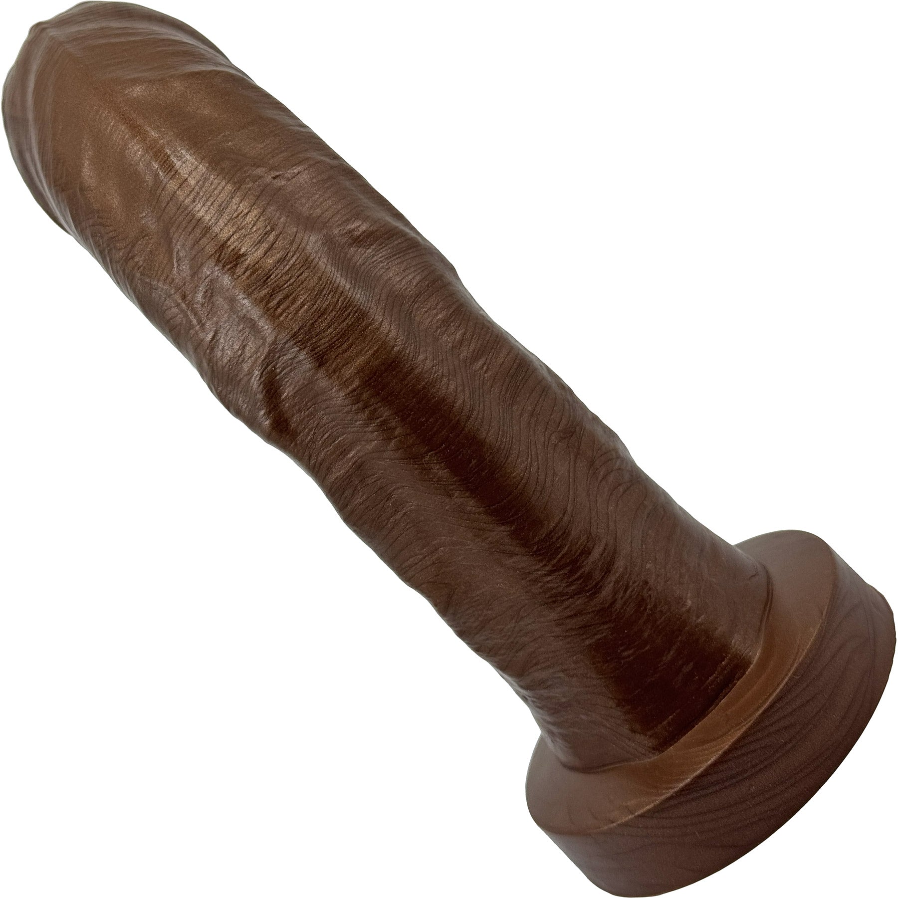 The Dulce Uncut Realistic Silicone G-Spot Dildo By Uberrime - Chocolate