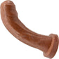 The Dulce Uncut Realistic Silicone G-Spot Dildo By Uberrime - Caramel