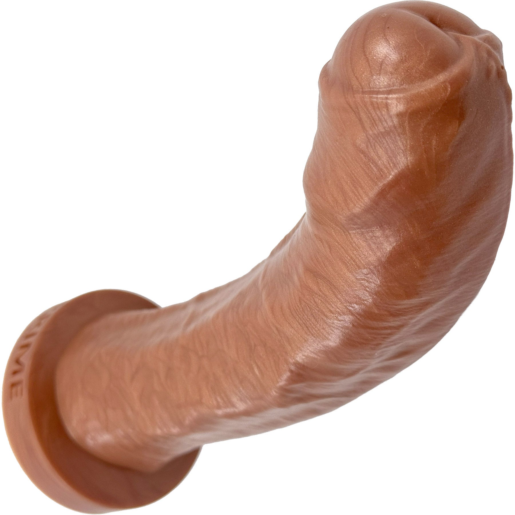 The Dulce Uncut Realistic Silicone G-Spot Dildo By Uberrime - Caramel