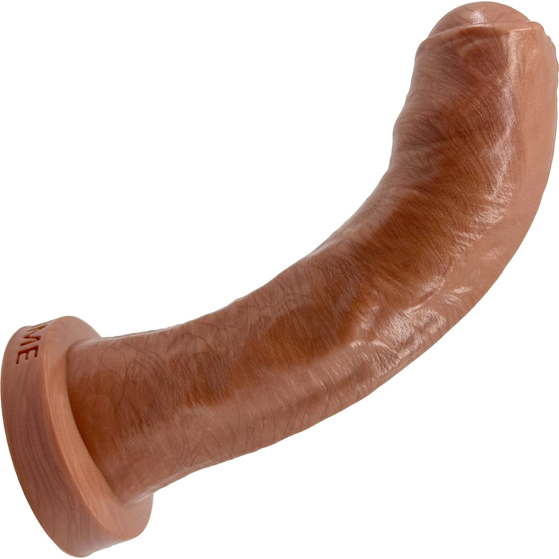 The Dulce Uncut Realistic Silicone G-Spot Dildo By Uberrime - Caramel