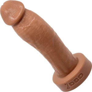 BIG Daddy Duncan Large 8" Platinum Silicone Realistic Dildo By Dee's Big Daddies - Caramel