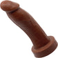 BIG Daddy Duncan Large 8" Platinum Silicone Realistic Dildo By Dee's Big Daddies - Chocolate