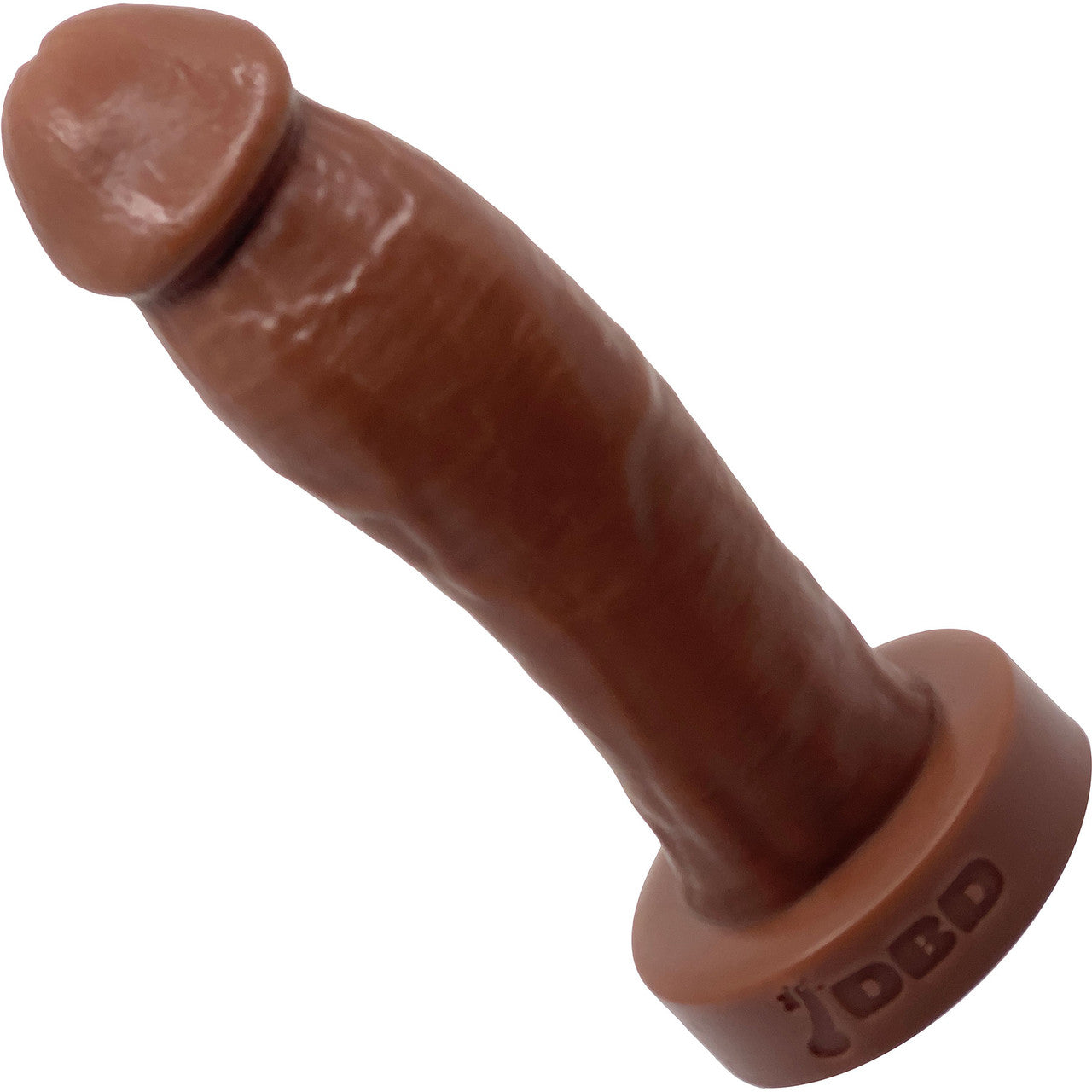 BIG Daddy Duncan Large 8" Platinum Silicone Realistic Dildo By Dee's Big Daddies - Chocolate