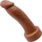 BIG Daddy Duncan XL 9" Platinum Silicone Realistic Dildo By Dee's Big Daddies - Caramel