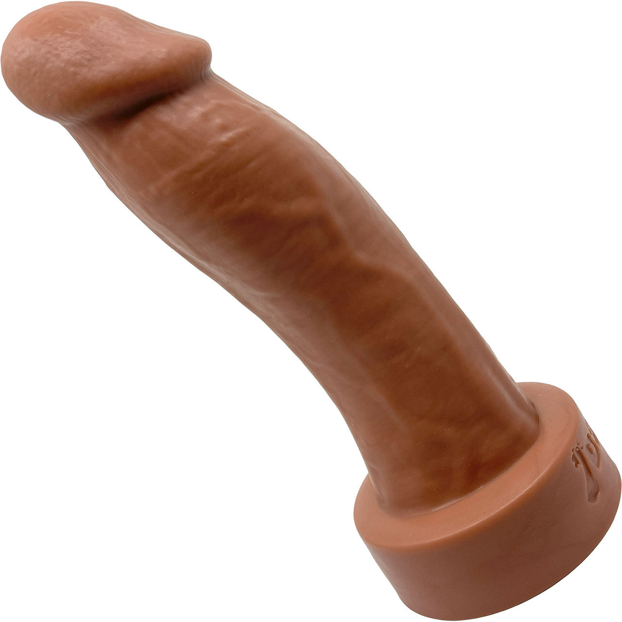 BIG Daddy Duncan XL 9" Platinum Silicone Realistic Dildo By Dee's Big Daddies - Caramel