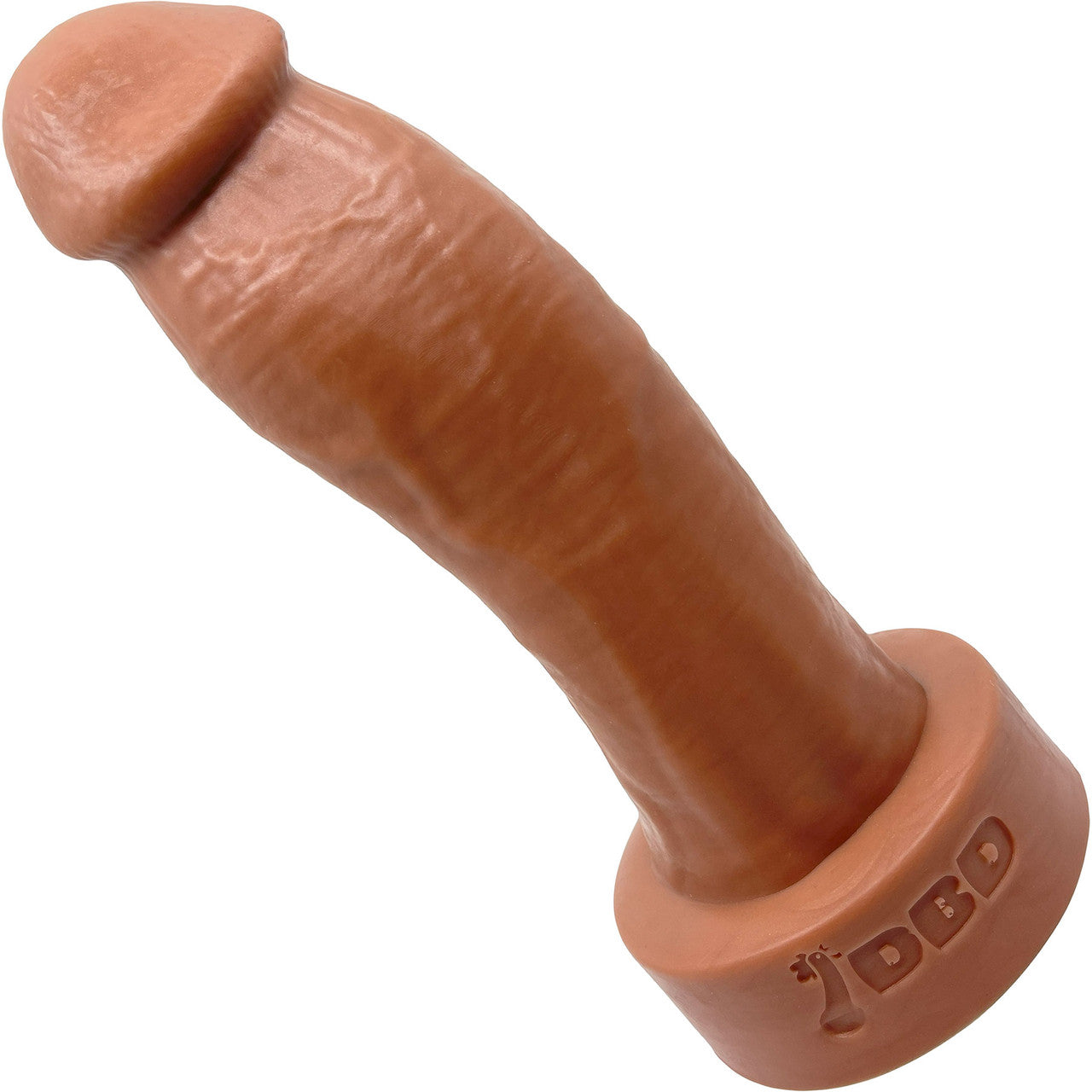 BIG Daddy Duncan XL 9" Platinum Silicone Realistic Dildo By Dee's Big Daddies - Caramel