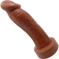 BIG Daddy Duncan XL 9" Platinum Silicone Realistic Dildo By Dee's Big Daddies - Chocolate