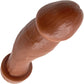 BIG Daddy Duncan XL 9" Platinum Silicone Realistic Dildo By Dee's Big Daddies - Chocolate