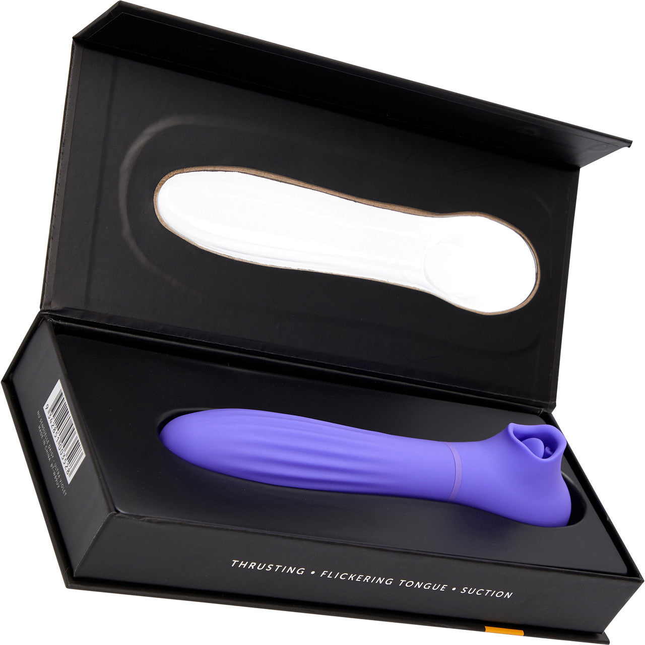 Daisy Triple Action Thrusting & Flickering Tongue Vibrator With Suction By Nu Sensuelle - Ultra Violet