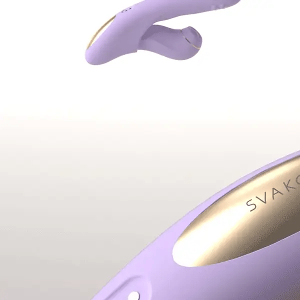 SVAKOM DUOGLOW Thrusting Beaded Vibrator With Pulsating Stimulator