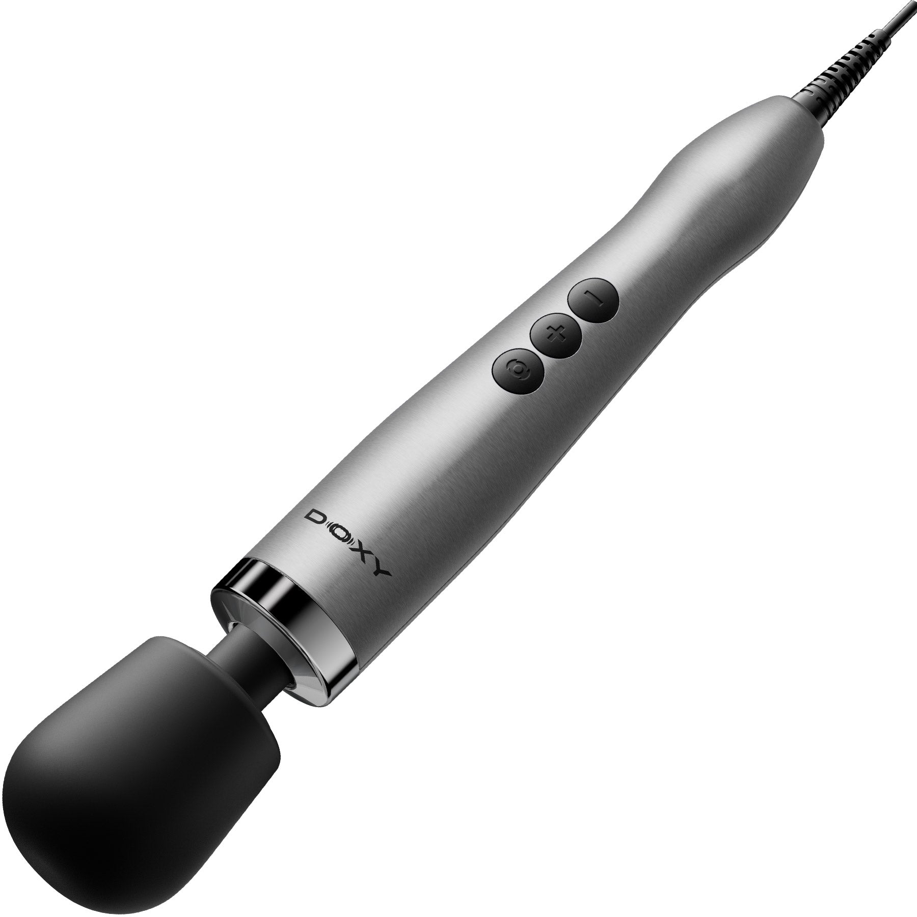 DOXY Die Cast MAX PLUG-IN Powerful Massage Wand - Brushed Metal