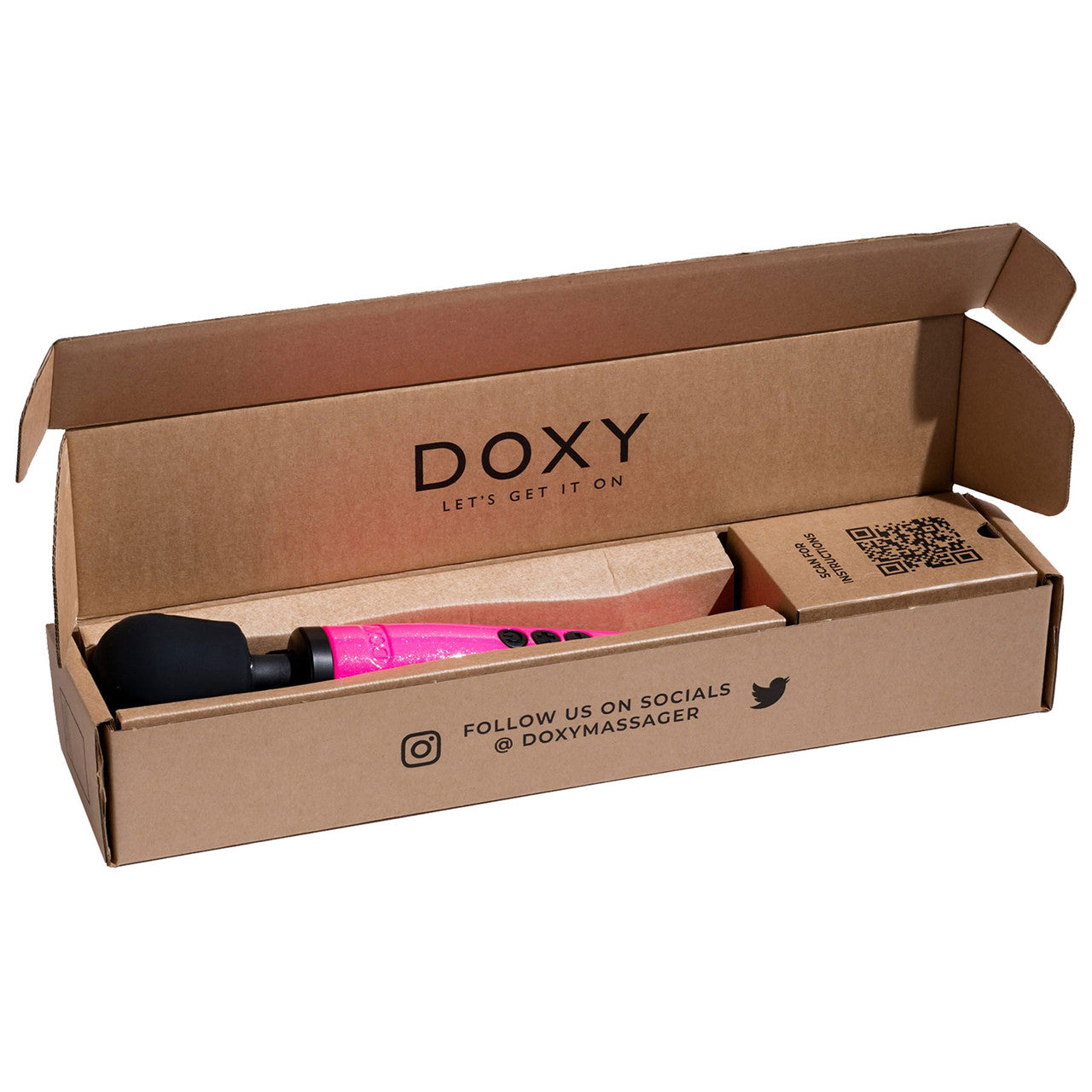 Doxy Die Cast Extra Powerful Massage Wand Vibrator - Hot Pink