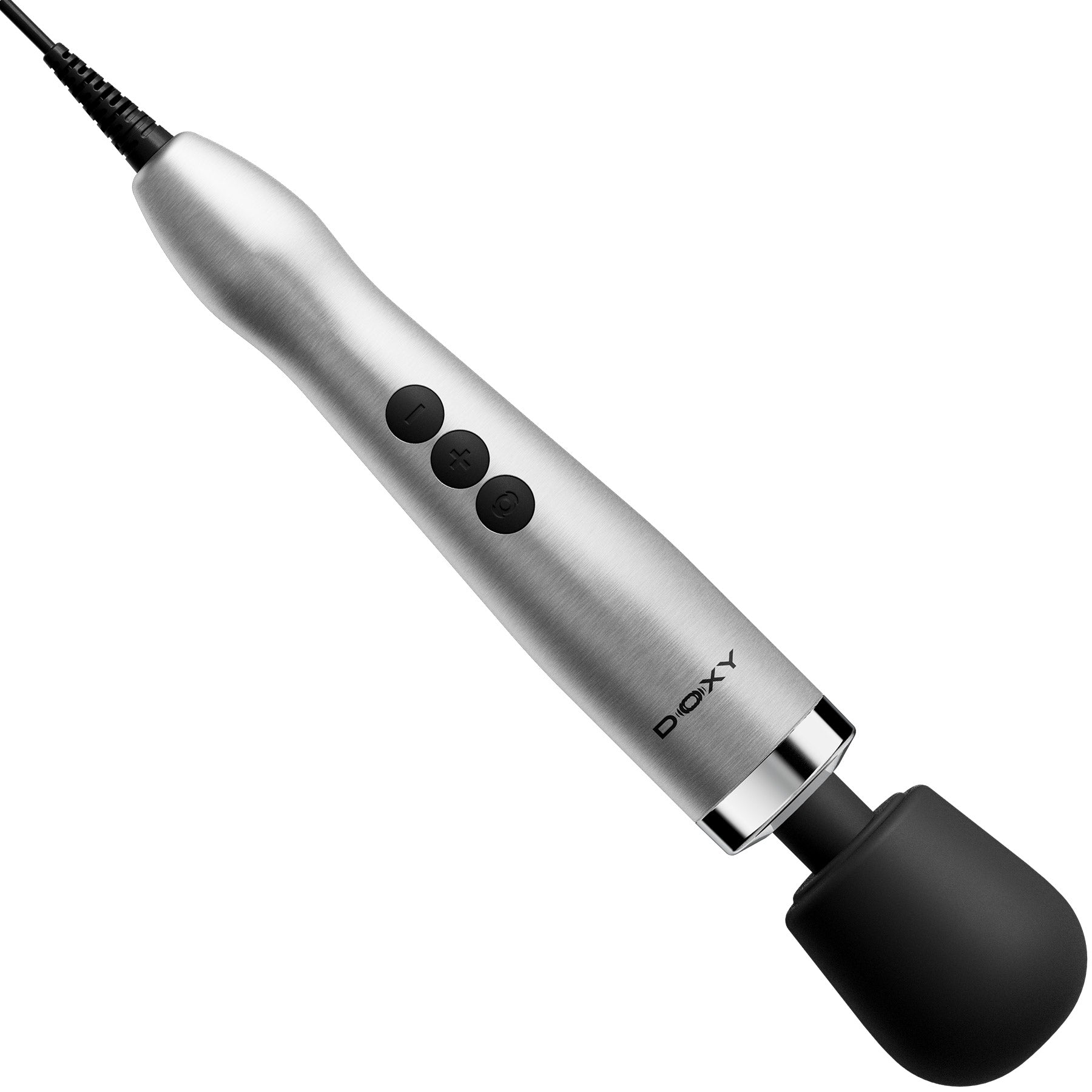 DOXY Die Cast MAX PLUG-IN Powerful Massage Wand - Brushed Metal