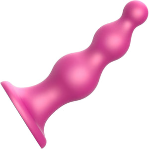 Strap-on-Me Hybrid Collection Beads Silicone Suction Cup Dildo - Large