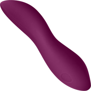 DIP Silicone Rechargeable Waterproof Vibrator by Dame - Plum