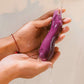 DIP Silicone Rechargeable Waterproof Vibrator by Dame - Plum