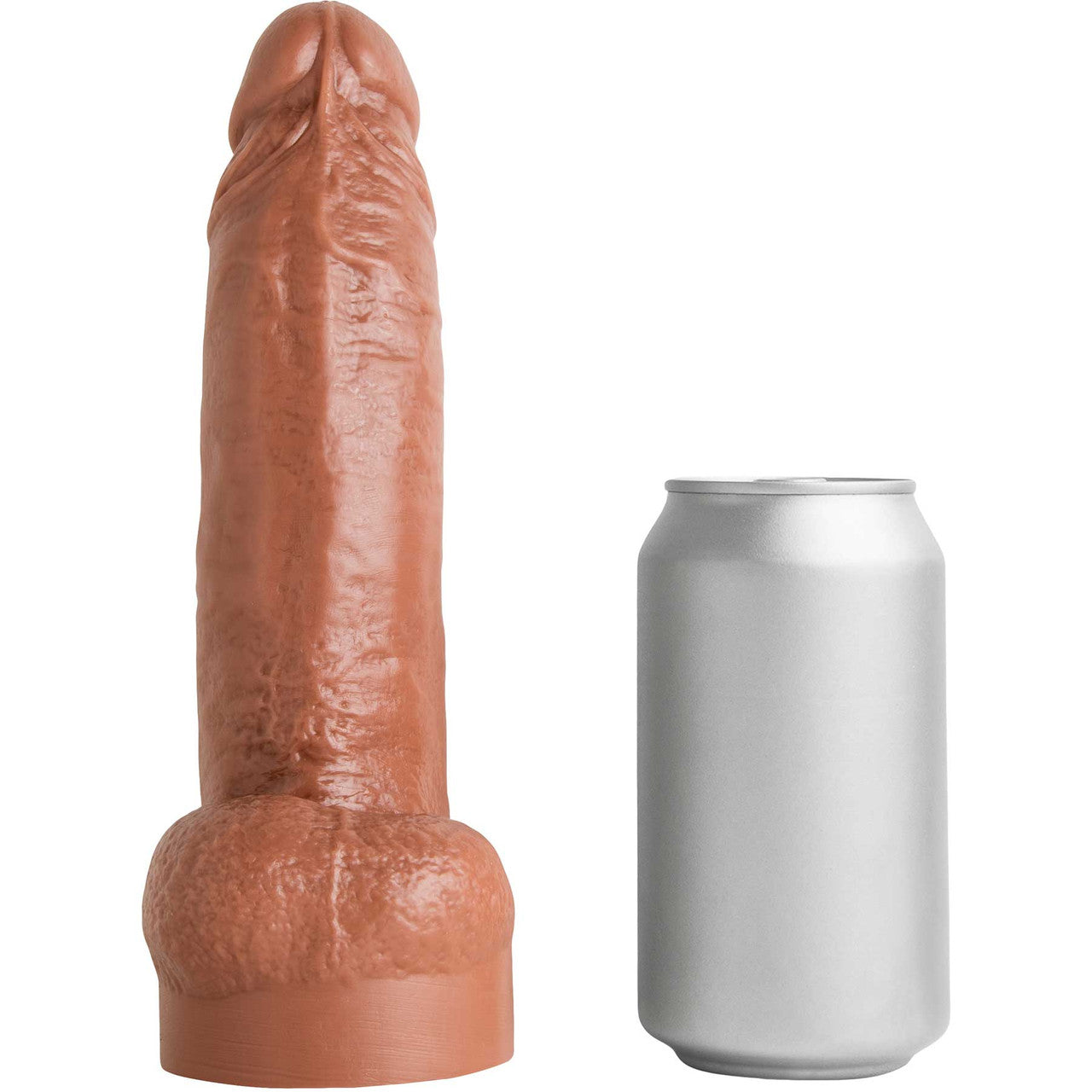 Hankey's Toys Dominic Pacifico Original 9" Silicone Cock With Balls & Vac-U-Lock Base - Caramel