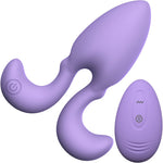 Tracy's Dog Dorace Rechargeable Silicone Vibrating Butt Plug With Remote - Violet