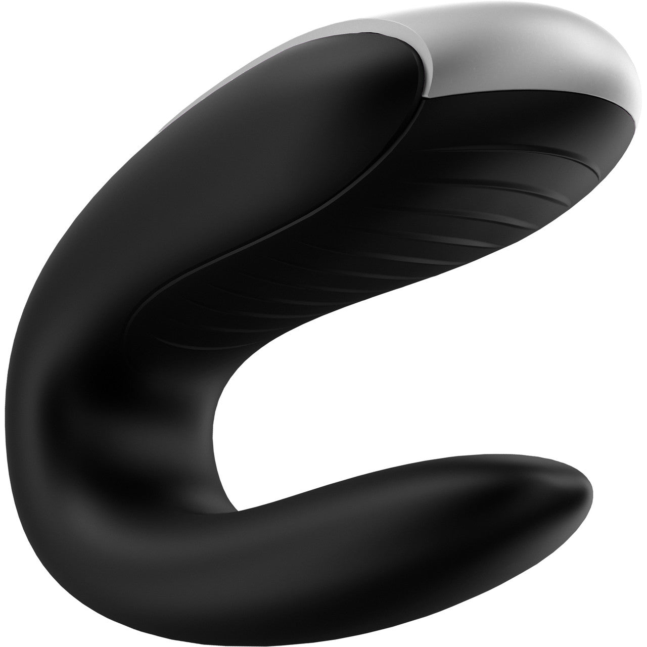 Satisfyer Double Fun Silicone Rechargeable Dual Vibrator With Remote Control - Black