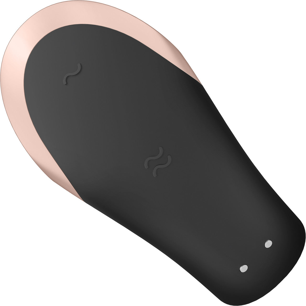 Satisfyer Double Love Silicone Rechargeable Dual Vibrator With Remote Control - Black