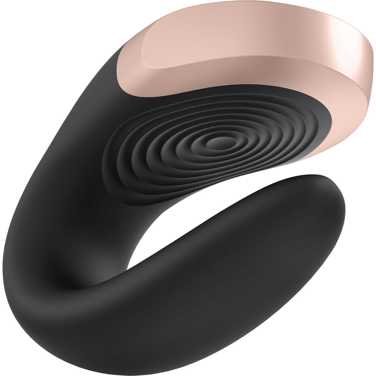 Satisfyer Double Love Silicone Rechargeable Dual Vibrator With Remote Control - Black