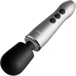 DOXY GO Ultra Compact Cordless Powerful Travel Sized Massage Wand - Silver