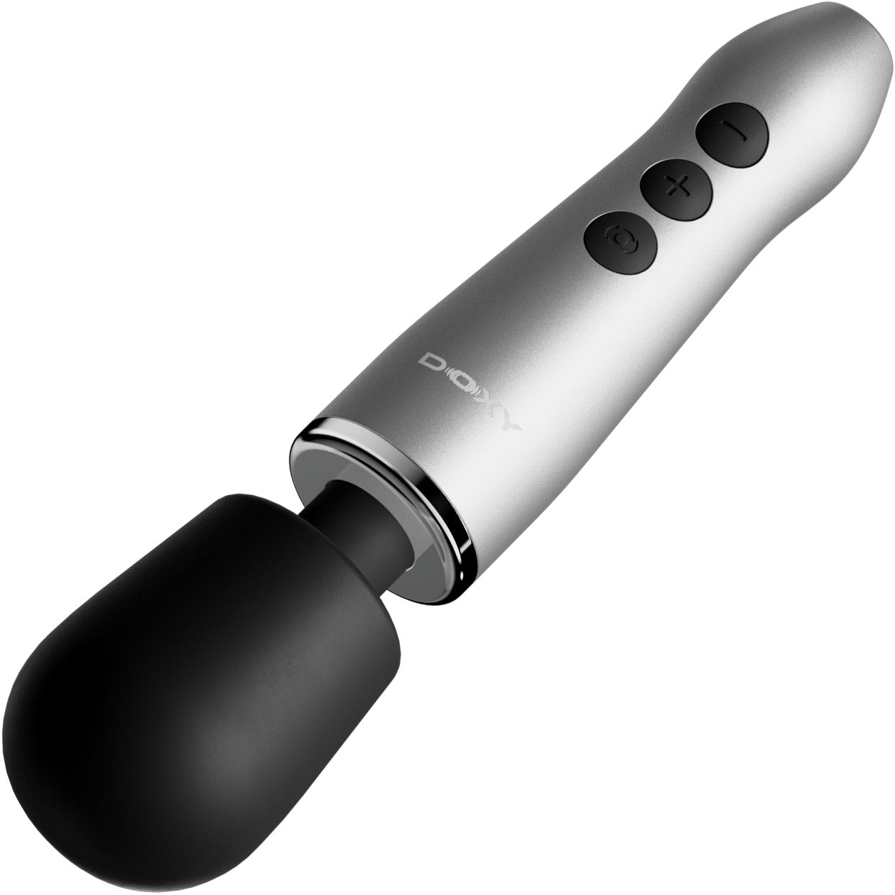 DOXY GO Ultra Compact Cordless Powerful Travel Sized Massage Wand - Silver