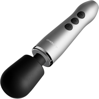 DOXY GO Ultra Compact Cordless Powerful Travel Sized Massage Wand - Silver