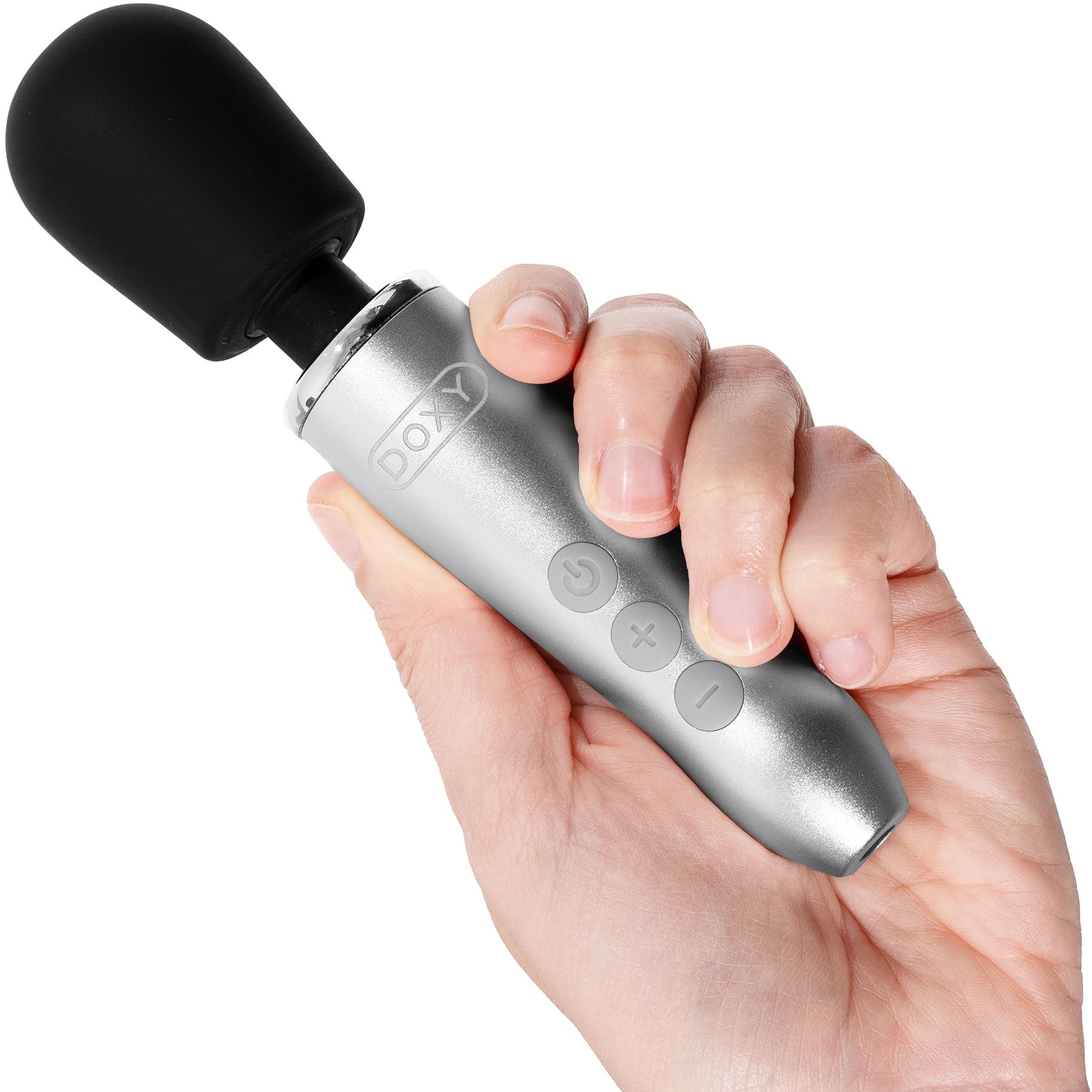 Doxy Go Aluminum Rechargeable Powerful Mini Massage Wand Vibrator