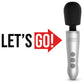 Doxy Go Aluminum Rechargeable Powerful Mini Massage Wand Vibrator - Let's Go