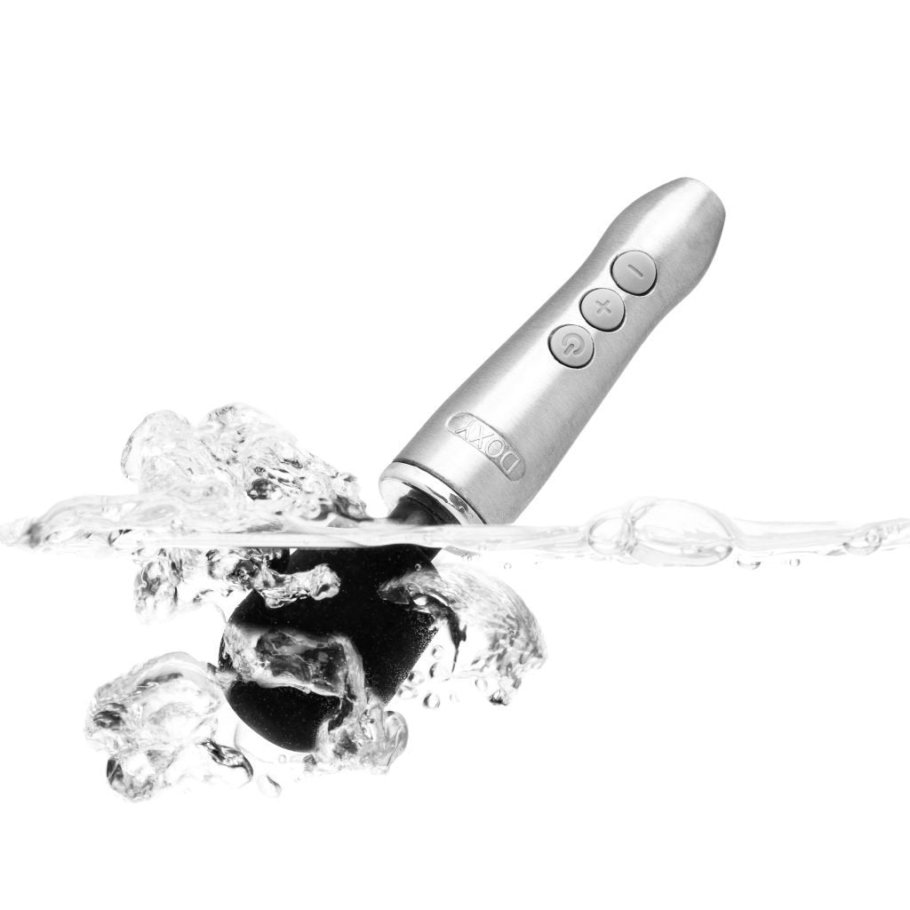 Doxy Go Aluminum Rechargeable Powerful Mini Massage Wand Vibrator - Waterproof