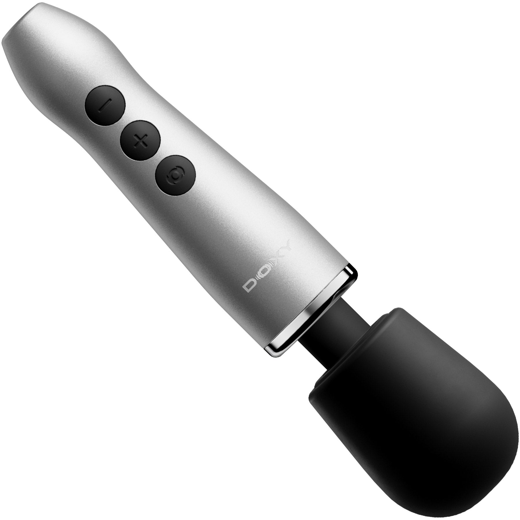 DOXY GO Ultra Compact Cordless Powerful Travel Sized Massage Wand - Silver