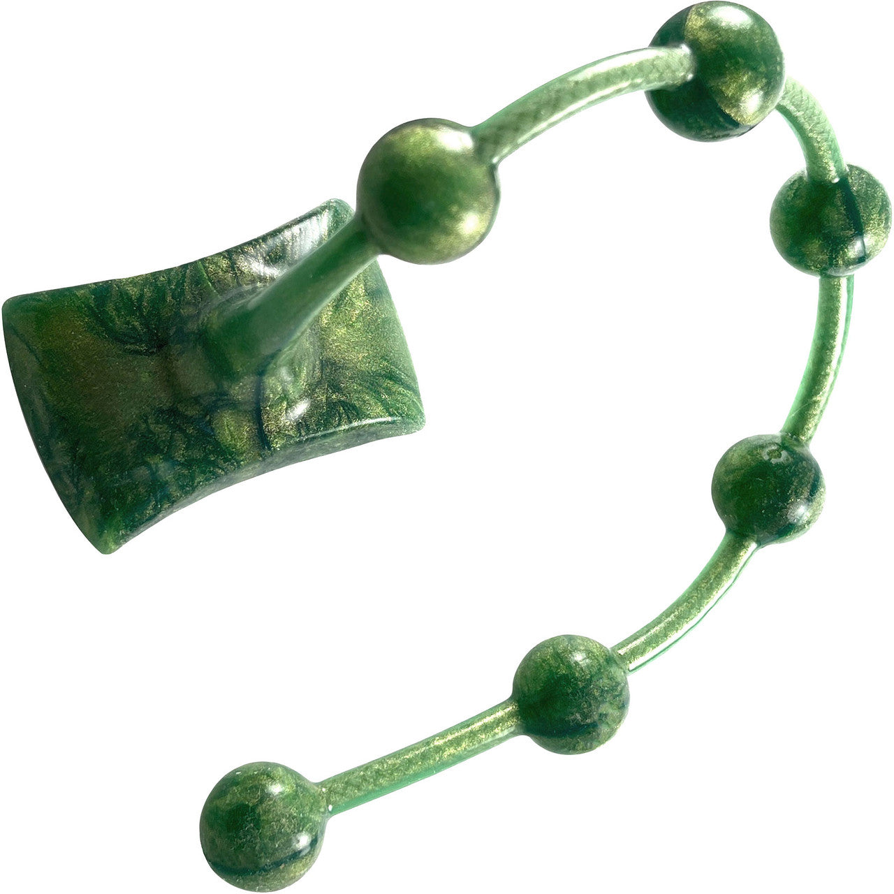 Emerald Gemstones, Small Silicone Anal Beads By Vixen