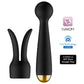 SVAKOM Emma Neo Interactive App Enabled Warming Silicone Vibrator With Rabbit Ears - Black