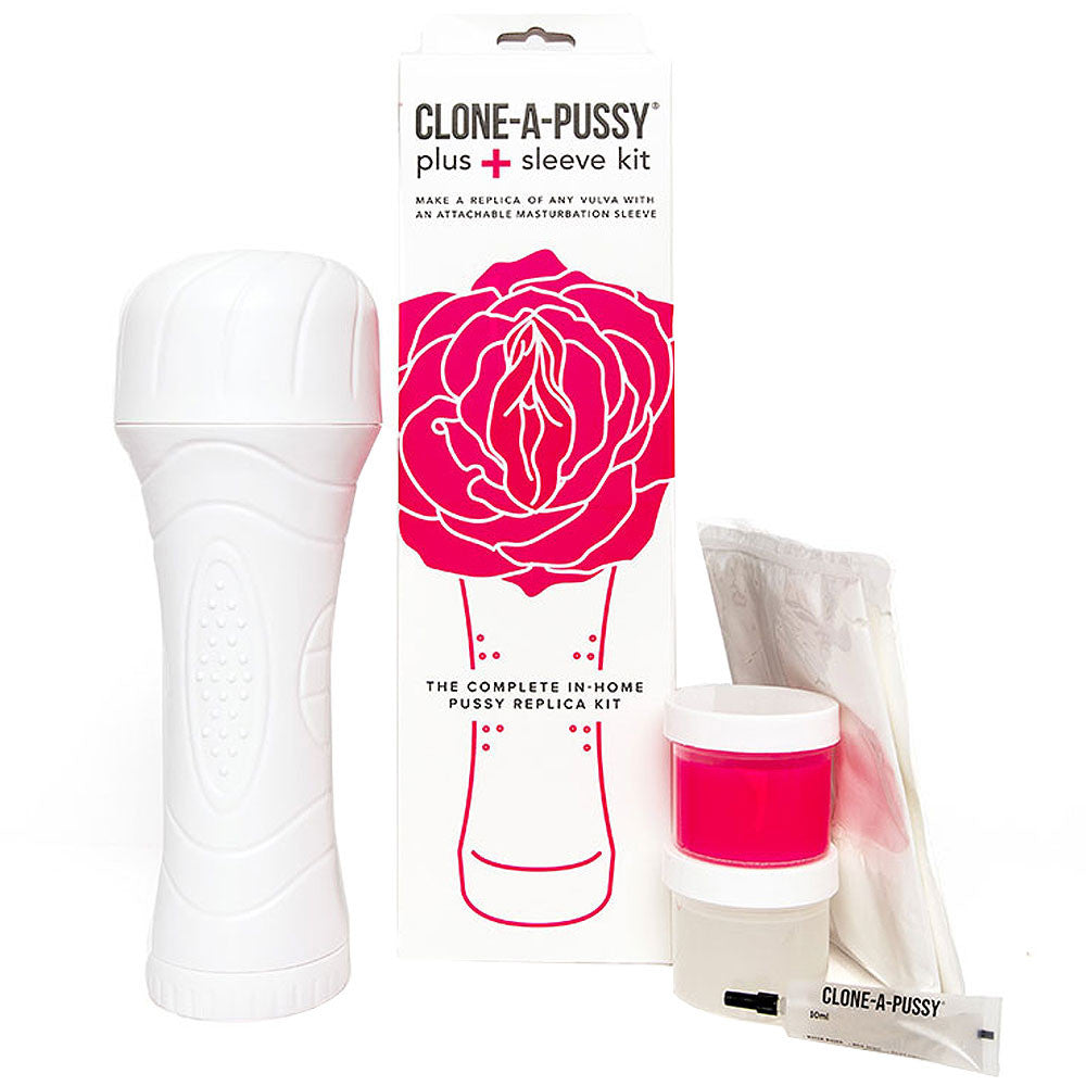 Clone-A-Pussy Plus + Silicone Casting Kit With Sleeve - Hot Pink