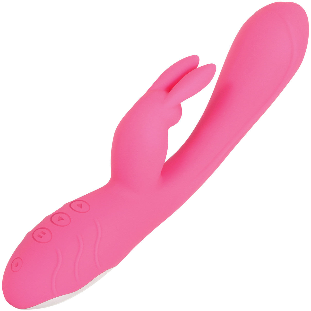 Bunny Kisses Rechargeable Waterproof Silicone Rabbit Style Vibrator By Evolved Novelties - Pink