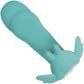 The Butterfly Effect Clitoral & G-Spot Teal Wearable Remote Vibrator By Evolved Novelties