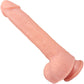 The Engineer 7 Inch Silicone Realistic Dildo With Balls & Suction Cup Base By Fukena - Vanilla