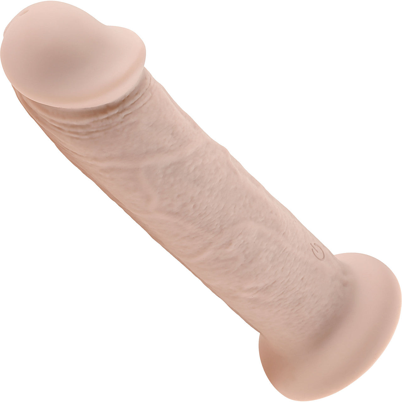 Girthy Vibrating Rechargeable Waterproof 7" Silicone Suction Cup Dildo By Evolved Novelties - Vanilla