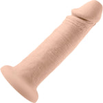 Vibrating Rechargeable Waterproof 6" Silicone Suction Cup Dildo By Evolved Novelties - Vanilla