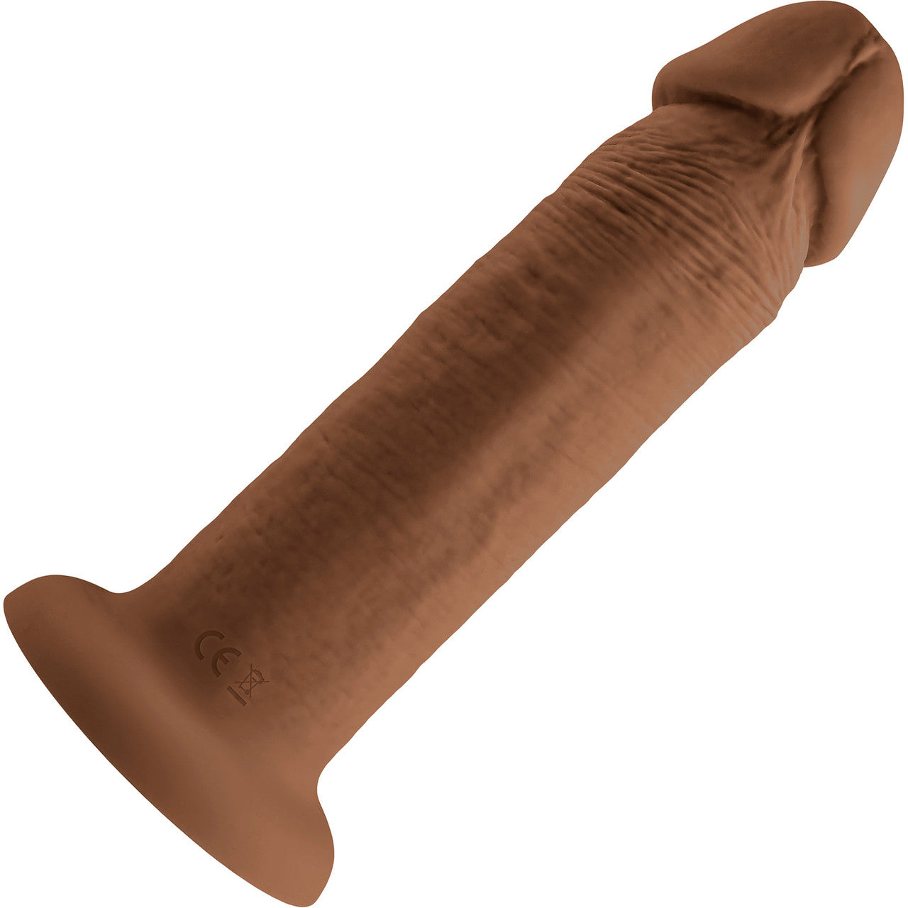 Vibrating Rechargeable Waterproof 6" Silicone Suction Cup Dildo By Evolved Novelties - Caramel