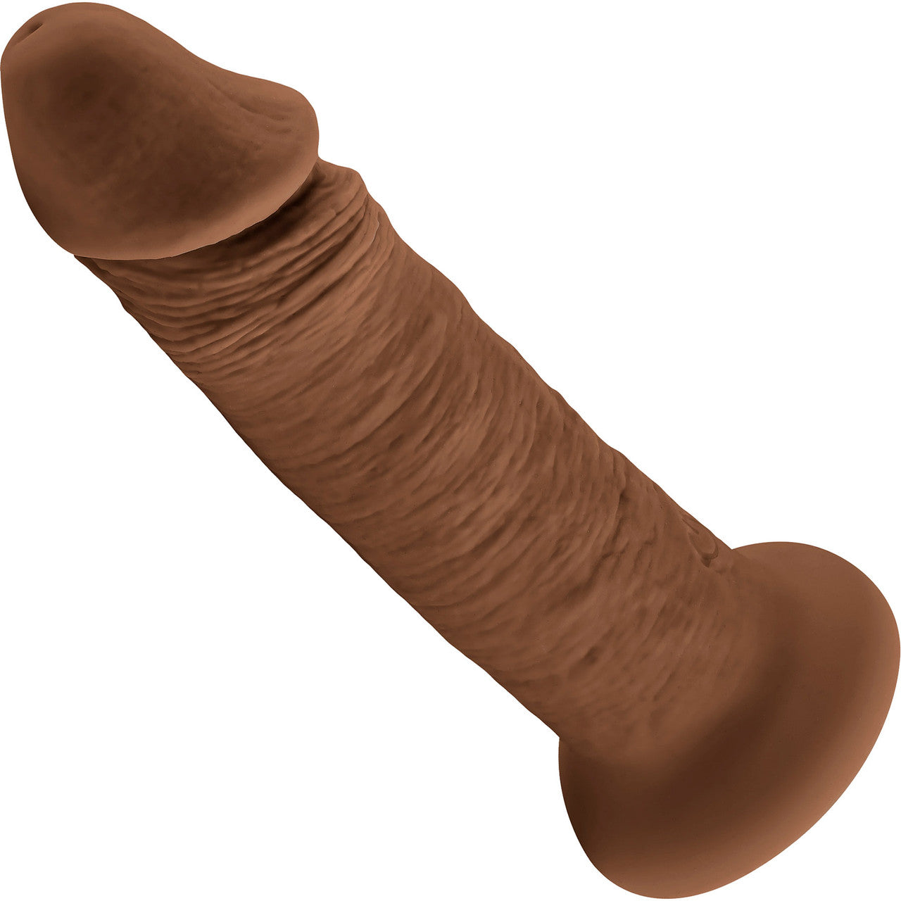 Vibrating Rechargeable Waterproof 6" Silicone Suction Cup Dildo By Evolved Novelties - Caramel