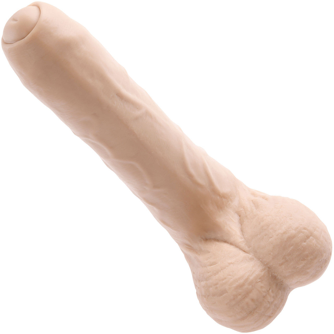 Peek A Boo Uncut Vibrating Rechargeable Silicone Suction Cup Dildo By Evolved Novelties - Vanilla